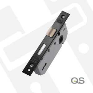 Matt Black 3 Lever Latch & Deadbolt Lock