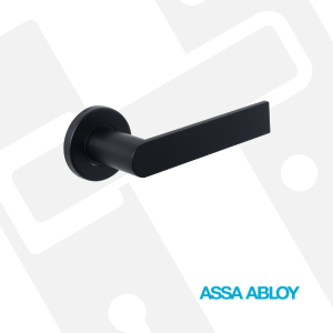 Bontebok Lever Handle On Rose Black