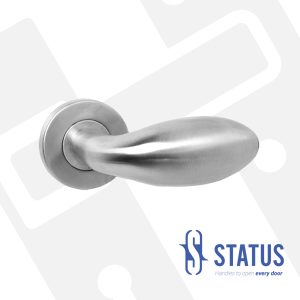 Door Lever Handle on Rose