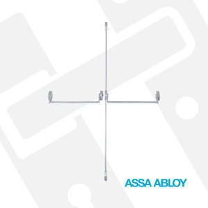 Push Bar Double Panic Bolt 900mm Union J-883-SIL (Ea)
