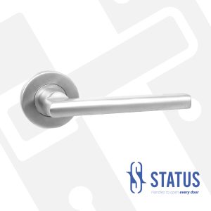 Door Lever Handle on Rose