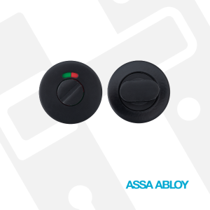 Escutcheon On Rose Bathroom Black (Pair)