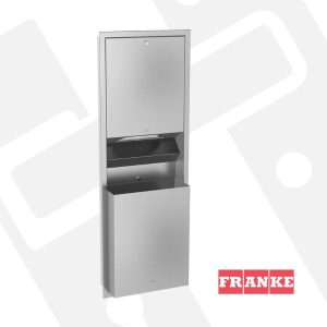 Franke Rodan Recessed Paper Towel Dispenser and Waste Bin Combination
